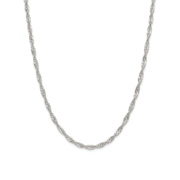 Singapore kjede i hvitt gull 14 kt, 42 cm, bredde 3.1 mm - 14HV3142